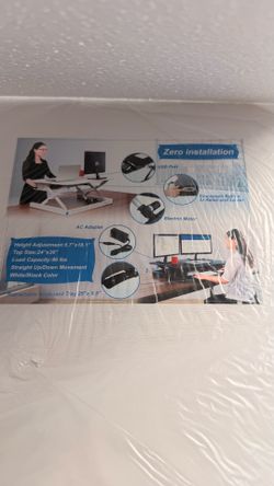 Free New Electric Standing Desk Riser 24x36 (Open Box)