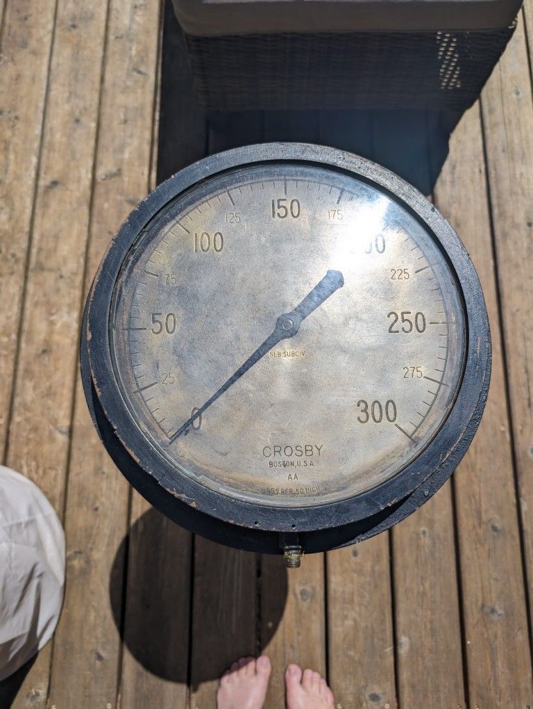 Chicago antique Gauge Bt Crosby 