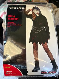 Ghost Face Bling Wassup Child Halloween Costume