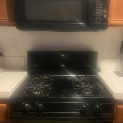 Gas Range Oven And Microwave 