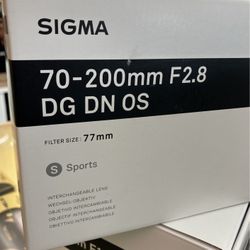 Sigma 70-200mm f/2.8 DG DN OS Sports Lens 