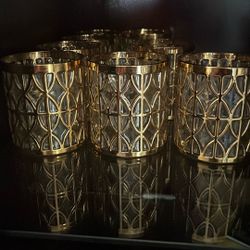 22gold Plated Wine Glasses