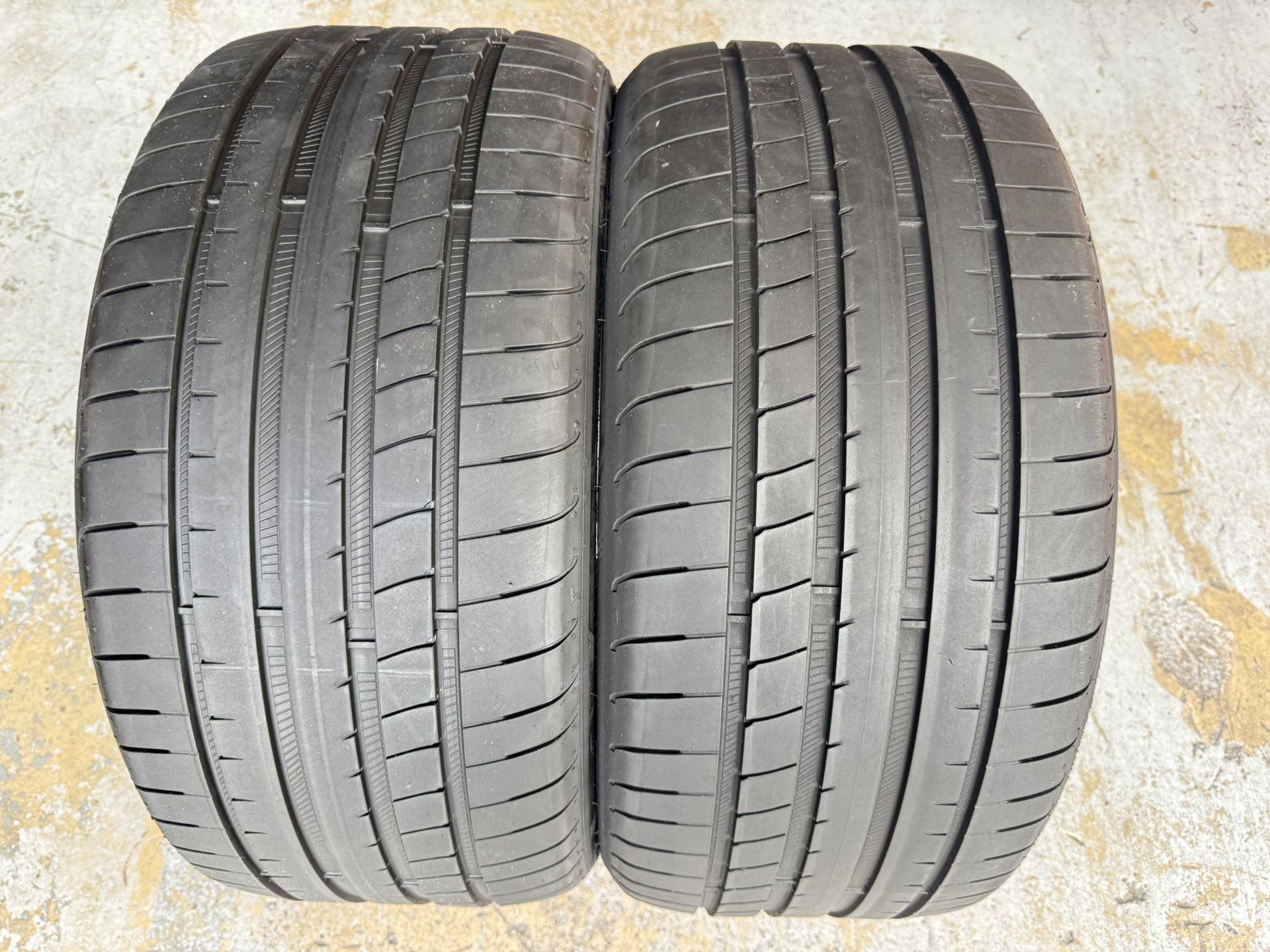 Two tires 255/35/19 Goodyear Eagle F1 With 75% Left Good Deal Both 