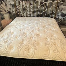 Queen Bed Frame & Mattress 