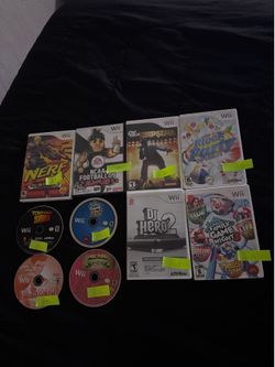 Wii games check pics for prices