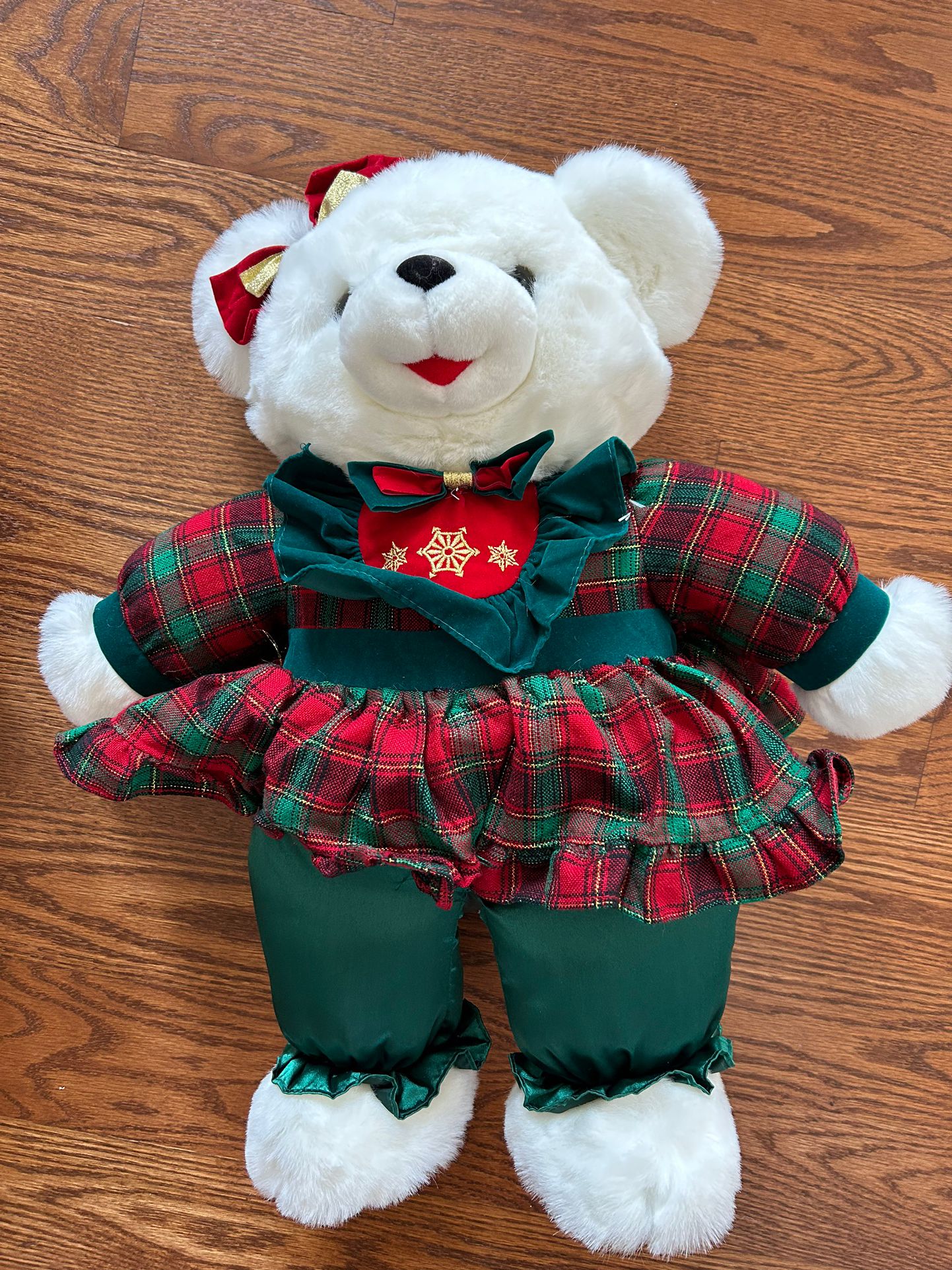 1996 Dan Dee 22” Snowflake Girl Teddy Bear 
