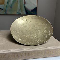 Vintage Brass Dragon Accent Bowl ( firm on price ) 