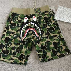 BAPE Camo Shark Sweat Shorts