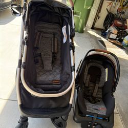 Car seat/stroller with bassinet