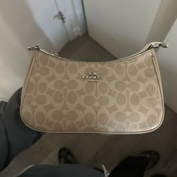 Coach Purse Pink & Tan