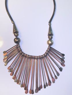 Antique Bedouin copper necklace