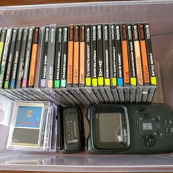 Old Game System With a Lot Of  Games. 