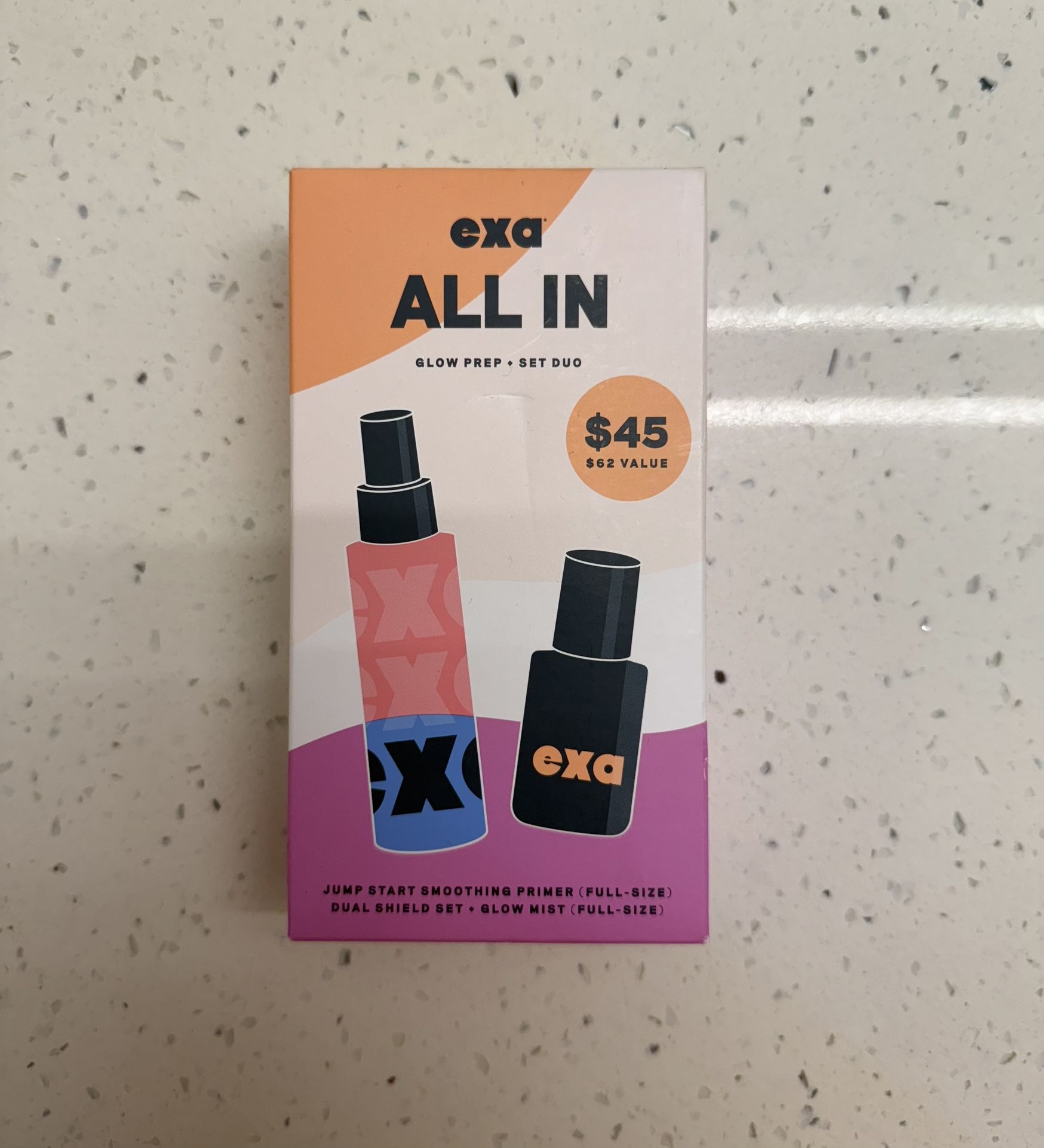 Exa Beauty All In Glow Prep Set Duo Primer And Glow Mist New & Sealed