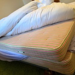 Queen Mattress With Box Spring And Metal Frame