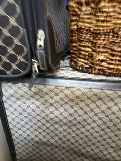 Moving must sell - Black and white Ralph Lauren carry-on luggage and check bag