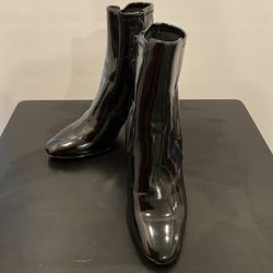 Aldo, Patent Leather Black Ankle Boot
