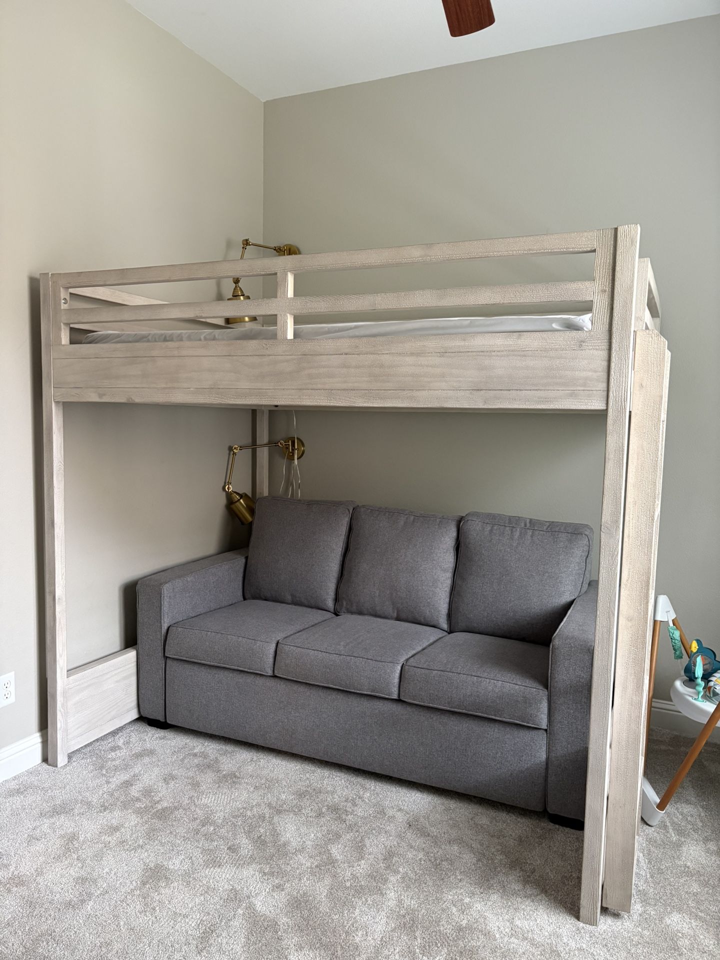Restoration Hardware Full Sized Loft Bed With Mattress