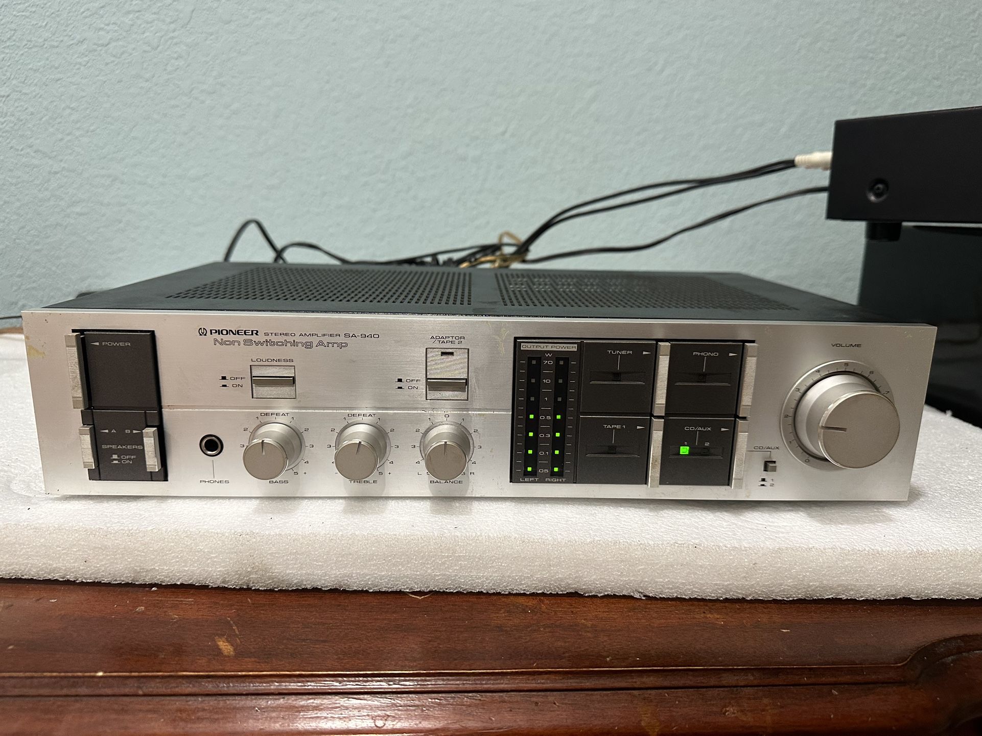 Vintage PIONEER SA-940 Stereo Integrated Amplifier 70 WPC 8Ohms. MADE IN JAPAN
