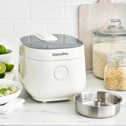 Green Pan BISTRO 8-CUP CARB-REDUCING RICE COOKER | CLOUD CREAM $79.99