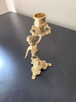 Vintage Brass Candle Holder