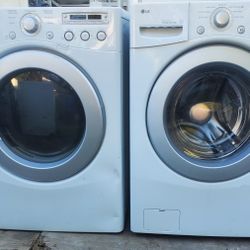LG SET WASHER AND ELECTRIC DRYER WORKING PERFECT 