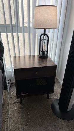 mid century modern nightstands (set of two)