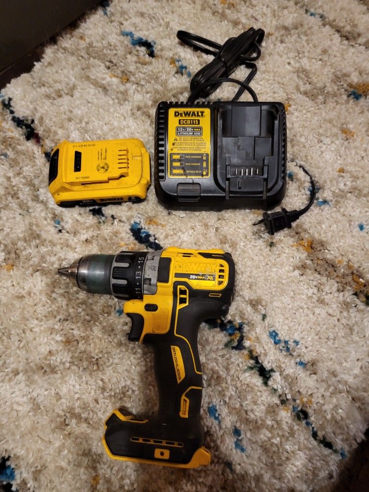 DeWalt DCD791 20V Max XR Brushless Compact Cordless 1/2" Drill Driver 20 Volt