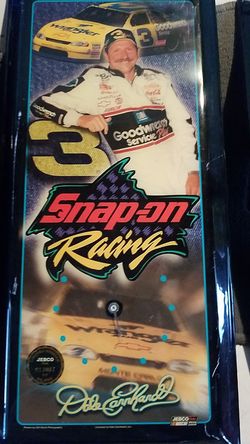 NASCAR Snap-on racing Dale Earnhardt wall clock
