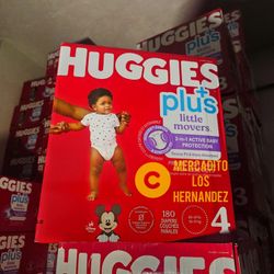 Huggies Size 4 Little Movers 180 Pañales Diapers❗️Nuevos Firm Price