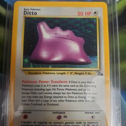 Ditto - 3/62 Fossil Unlimited Holo Rare