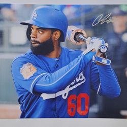 Dodgers Andrew Tokes Signed 11x14 