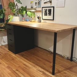 Solid Wood Top IKEA Desk