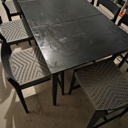 Tables and chairs