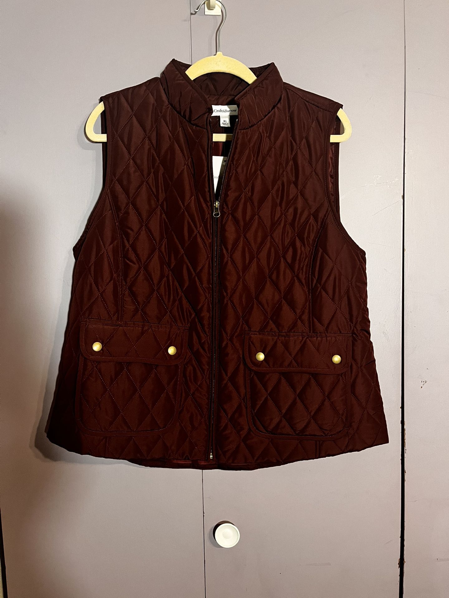 Womens Croft & Barrow Quilted Vest