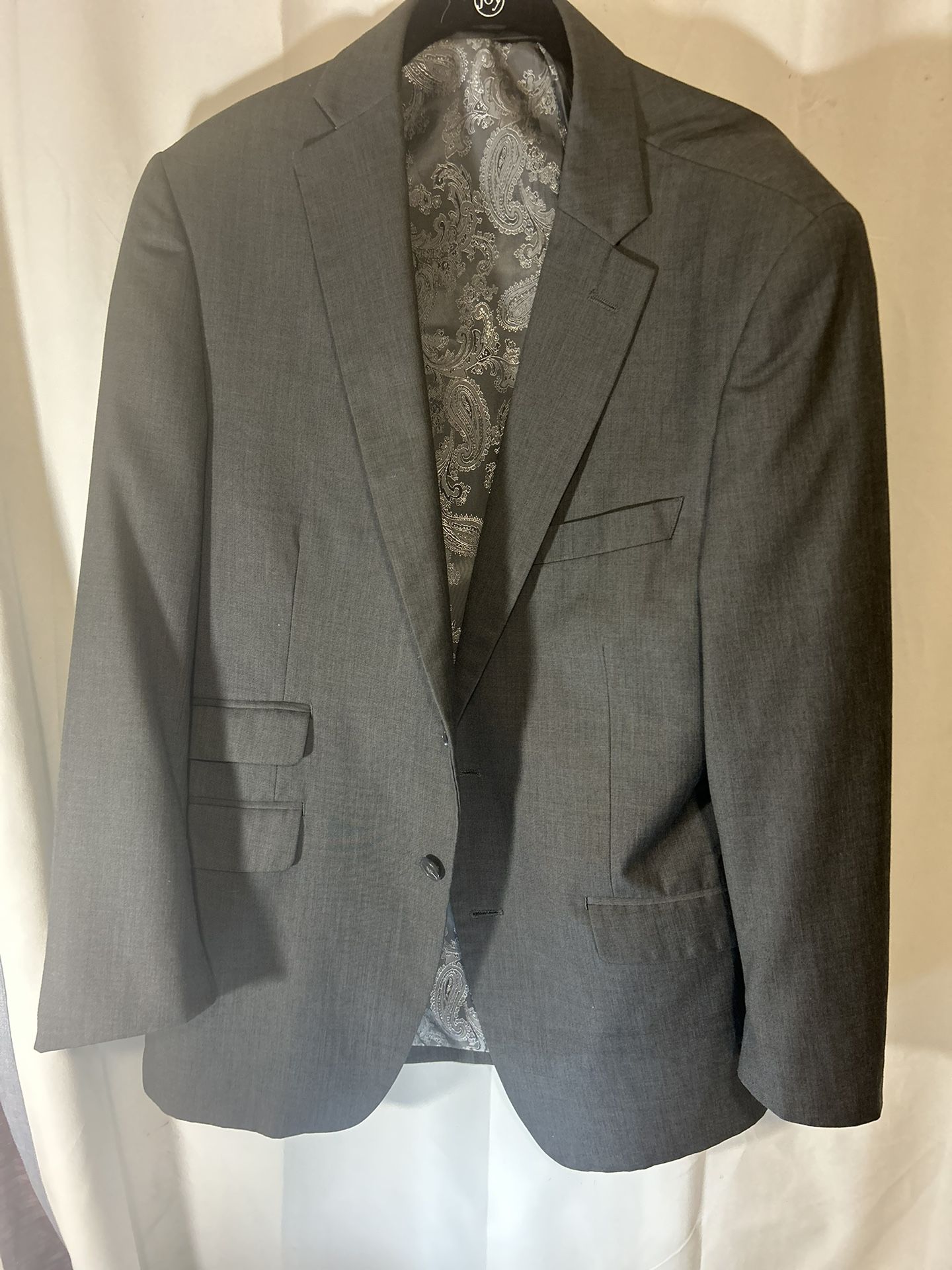 Bianco Brioni Firenze Loro Piana Mens Gray Blazer Jacket Sz 42s