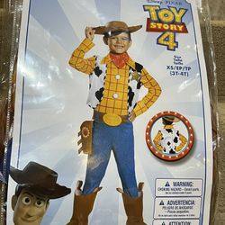 Toy Story Woody Disney Youth Halloween costume size 3T -4T