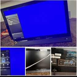 Mint Condition EUC Vizio Tv Monitor Gaming 22” Black Small Screen 📺 Travel Size Must Sell