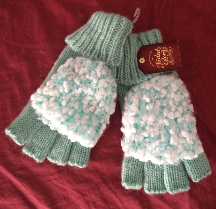 Finger tip less glove mittens