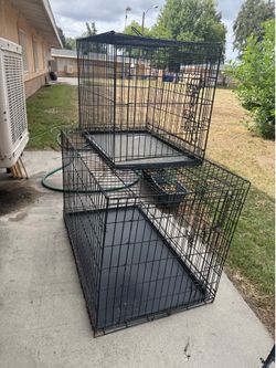 Two Wire Dog Crates for dogs / 🐶 used - fair condition