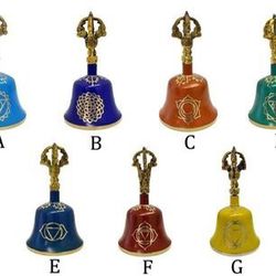 Tibetan Bell note A B C D E F G Chakra and positive harmony 5 1/2" ONE