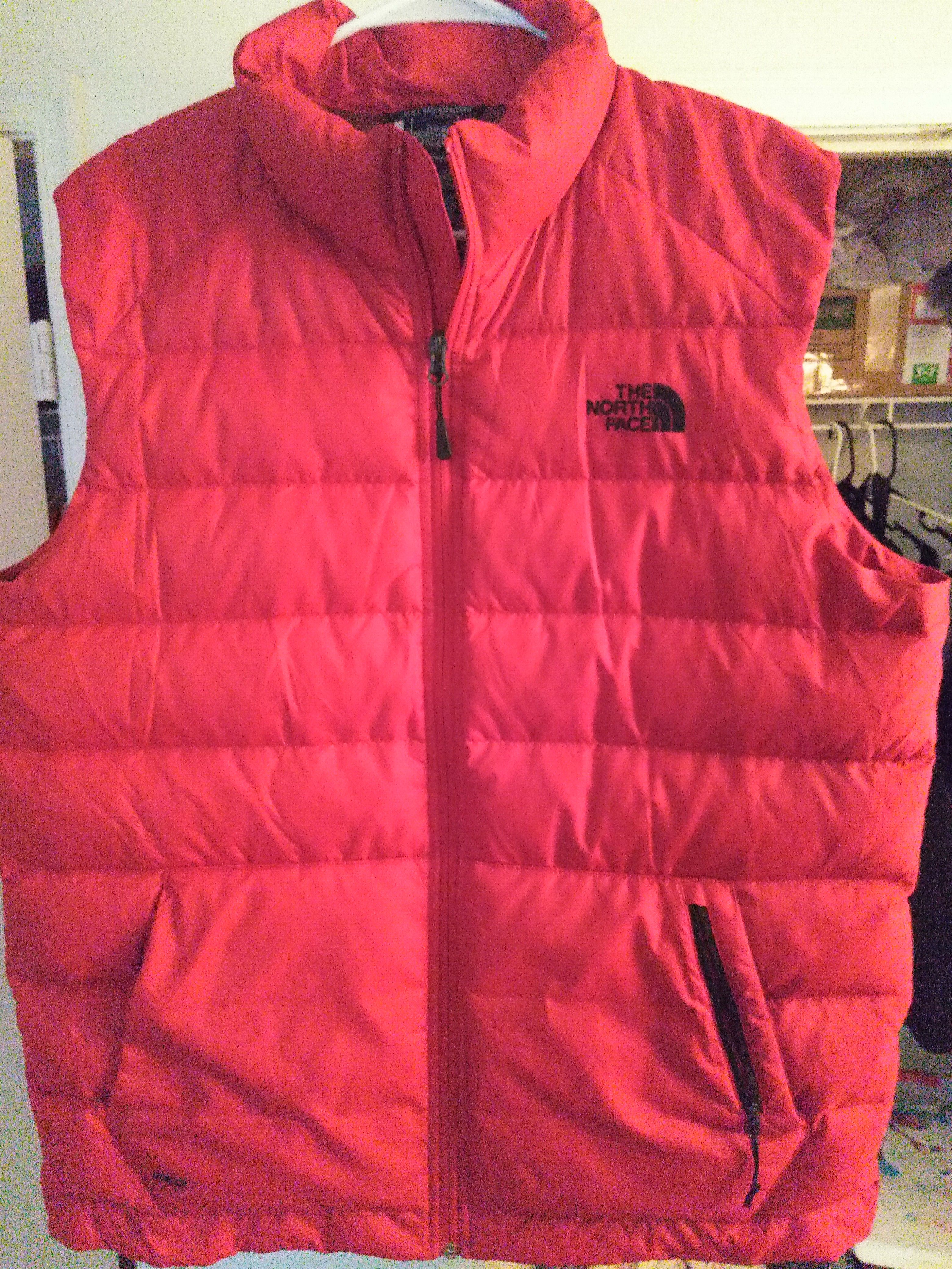 Red North Face Vest! Size L