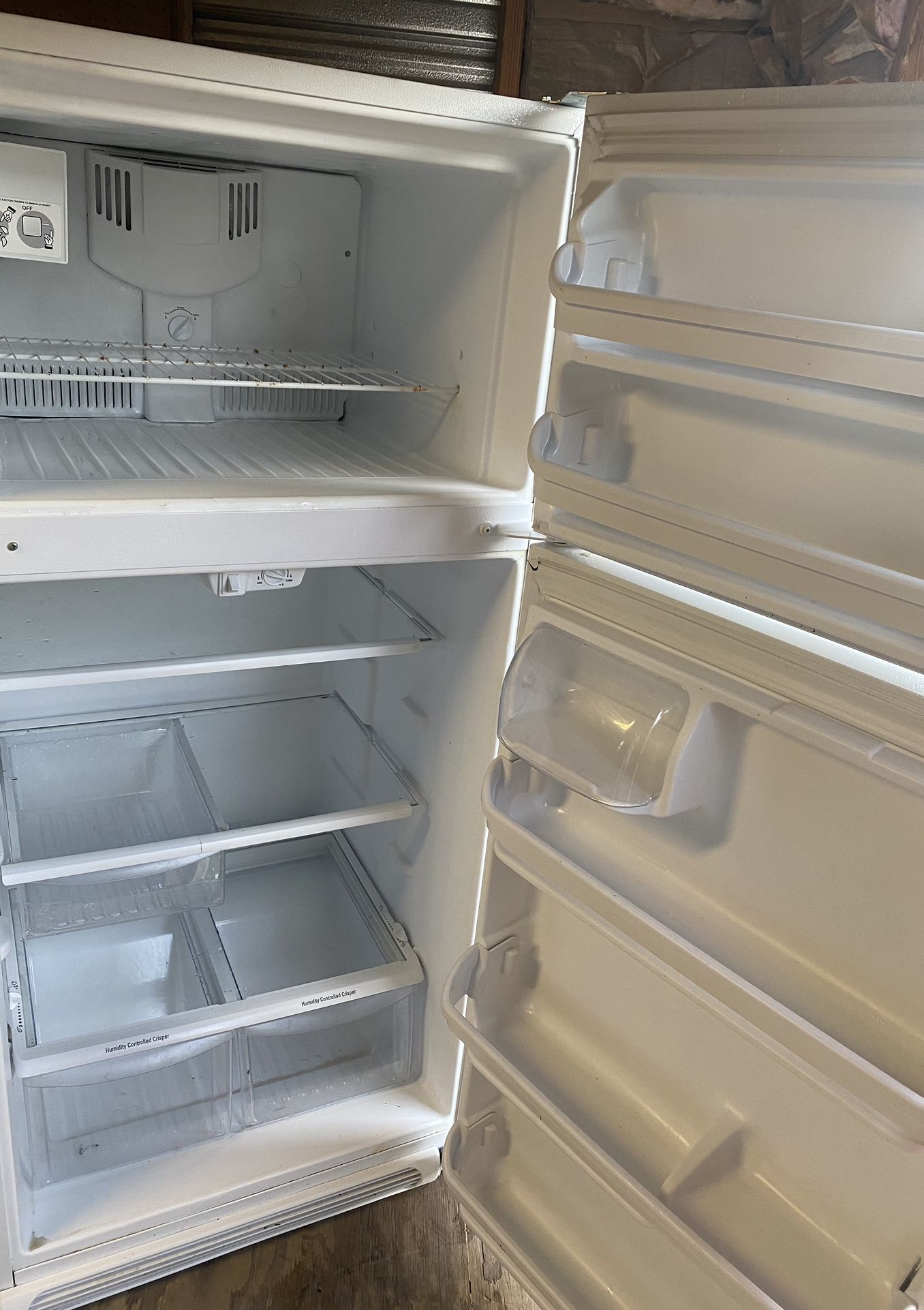 White Top And Bottom Fridge