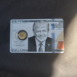 Gold 1/1000 Of A Oz Card 