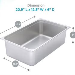 Bandeja para mesa de vapor, acero inoxidable. 2 bandejas disponibles.