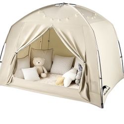 Bed Tent Canopy For Kids Queen Size Khaki Color