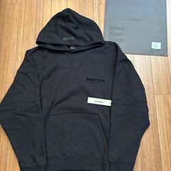 Black Essentials Fear of God Hoodie