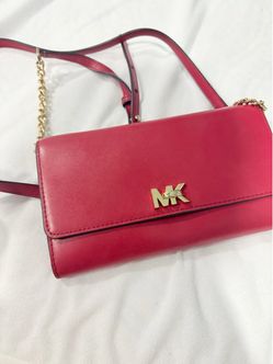 ✨Michael Kors Red Leather Crossbody Bag ✨