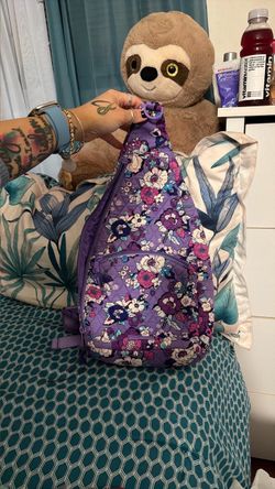 Vera Bradley Quilted Floral Sling Backpack