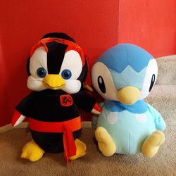 Pokémon Piplup And Ninja Penguin Stuffed animal Toys