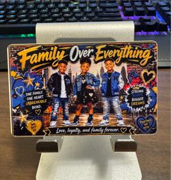 Custom Family Portrait Novelty PVC Card – Personalized Keepsake Gift